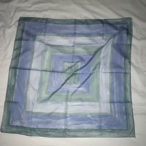 Scarf neckerchief blue green watercolor style new